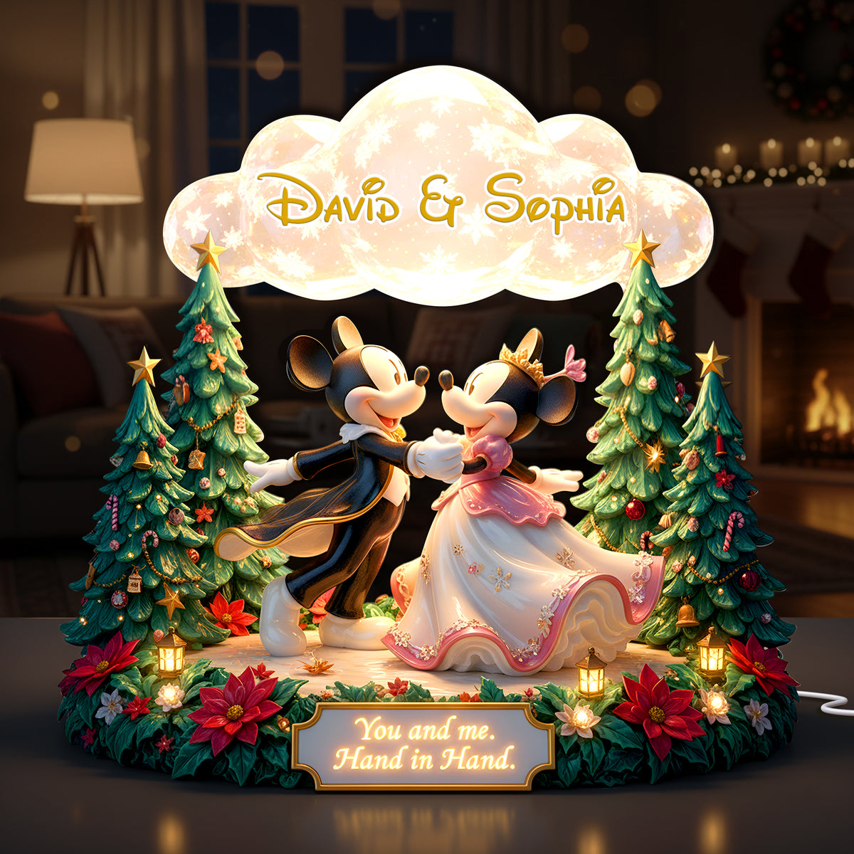 Dancing Couple Acrylic Light Box - Personalized Gifts For Couples 07PALU181125-Homacus