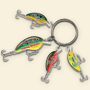 Personalized Gifts For Dad Keychain With Fishing Lure Charms 03dtdt300524-Homacus