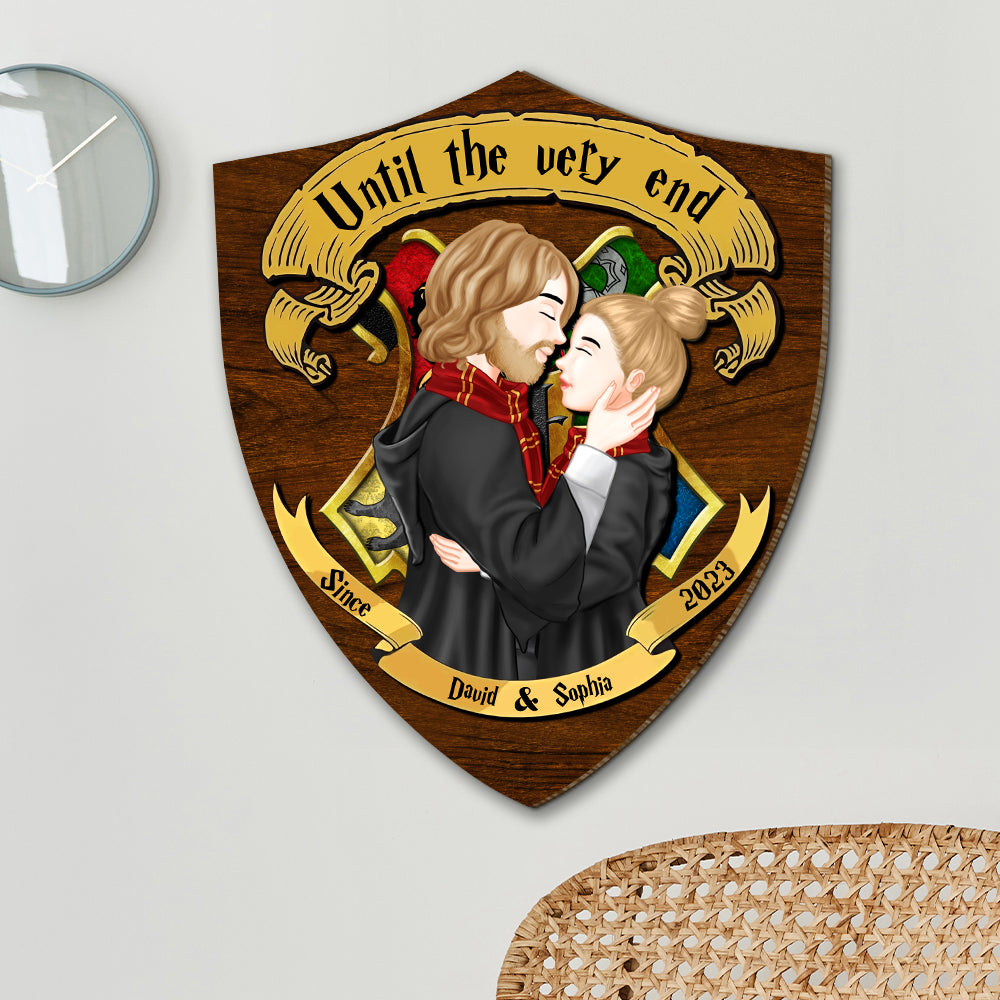 Personalized Gifts For Couple Wood Sign Until The Very End 03HTTN020224PA-Homacus