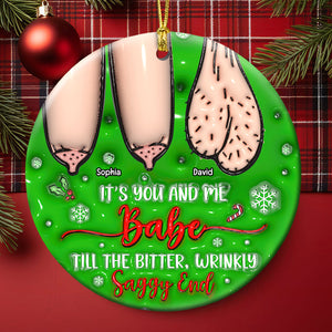 Naughty Couple Ornament - Personalized Gifts For Couple-Homacus