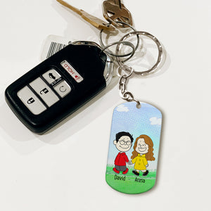 Personalized Gifts For Couple Keychain Together Since 02HTPO280723HH-Homacus