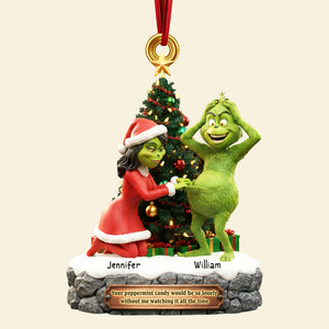 Naughty Couple Christmas Ornament - Personalized Gifts For Couple 03kiqn130925