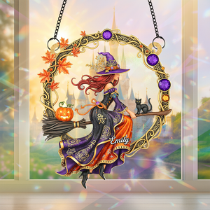 Witch suncatcher - Personalized Gifts For Witch Lover 03NAPU120725-Homacus