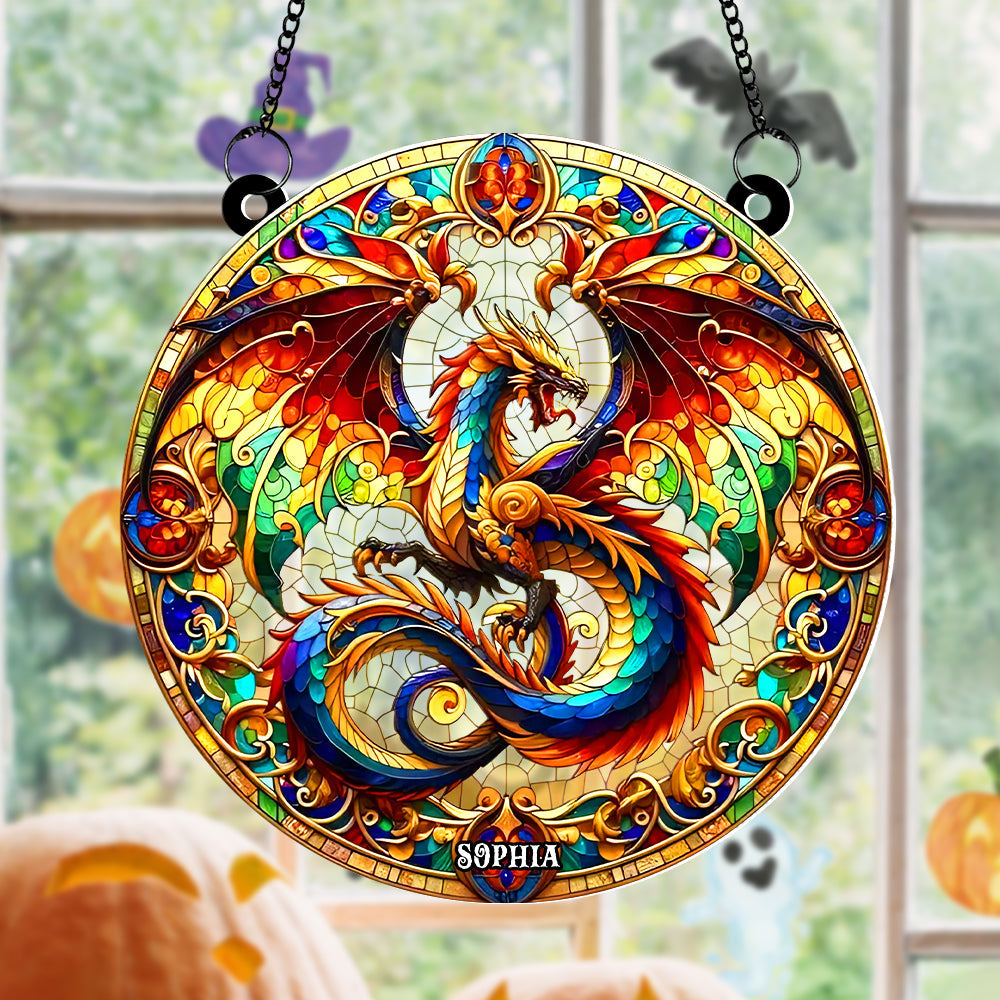 Personalized Gifts For Dragon Lovers Sun Catcher Ornament 02hutn210824-Homacus