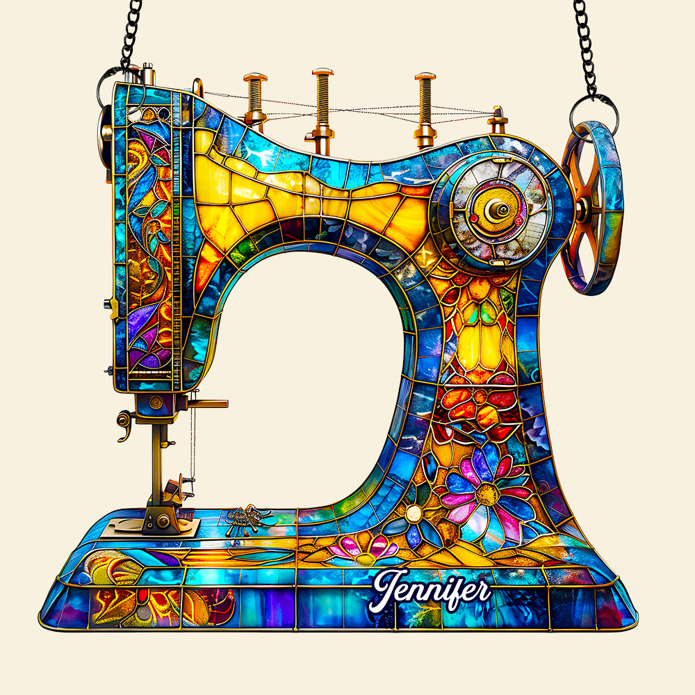 Sewing Suncatcher Ornament Personalized Gifts for Sewing Lovers 04HUDT170725-Homacus