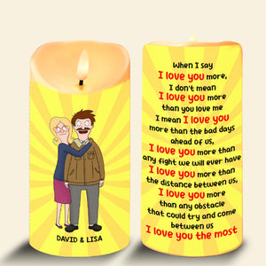 Personalized Gifts For Couple LED Candle 03TOMH251224HG-Homacus