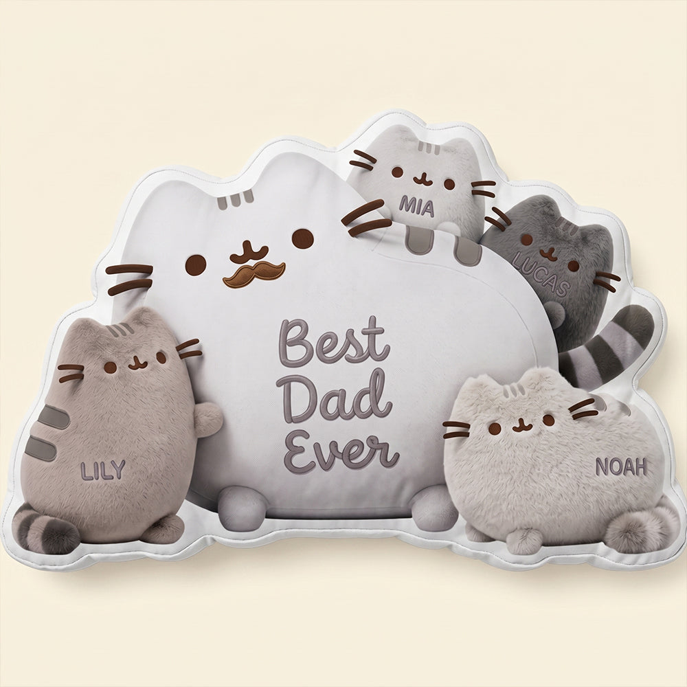 Best Dad Ever Custom Shape Pillow - Personalized Gifts For Dad 03padt160426-Homacus