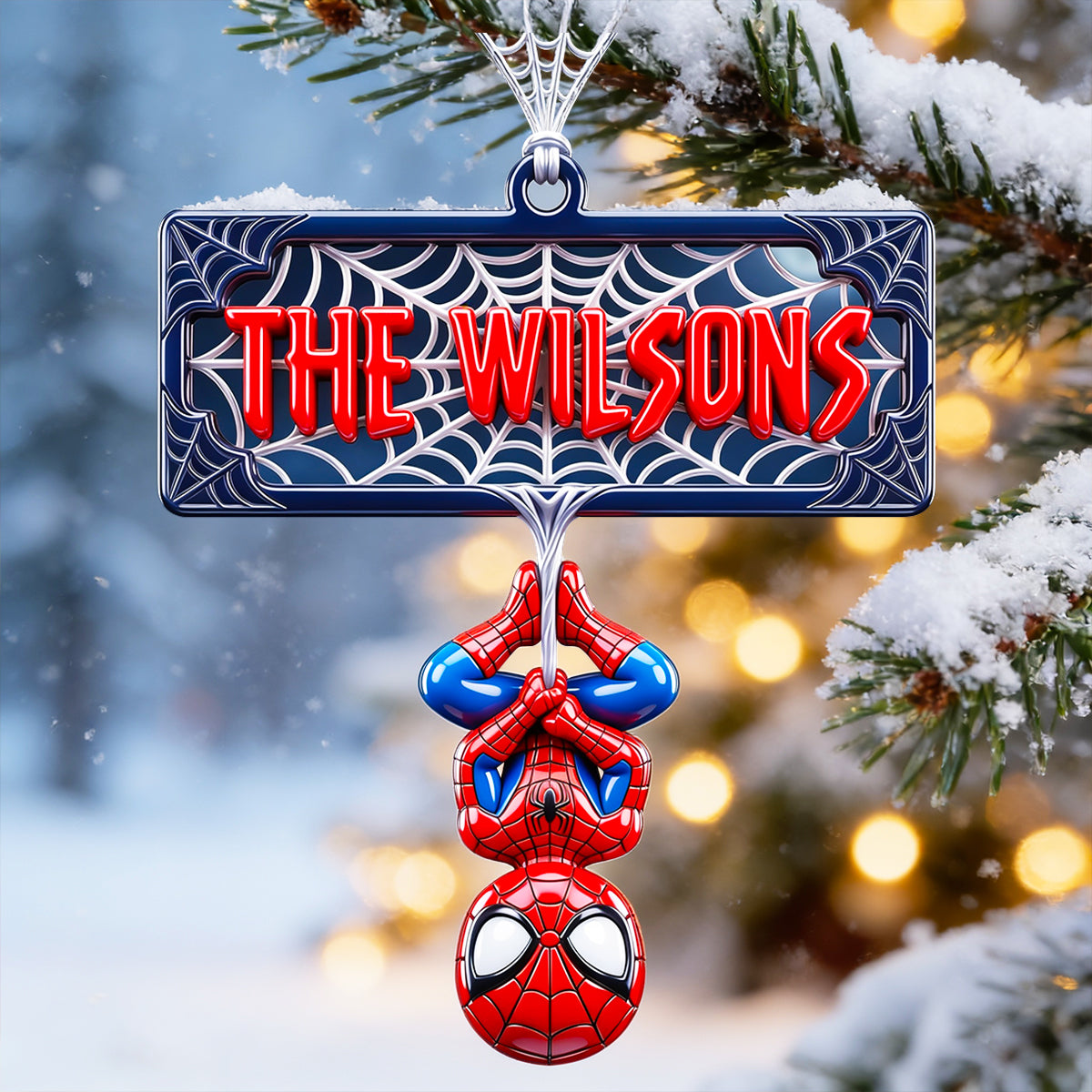 Web-Slinging Warrior Acrylic Ornament - Personalized Christmas Gifts 03nadt200826-Homacus