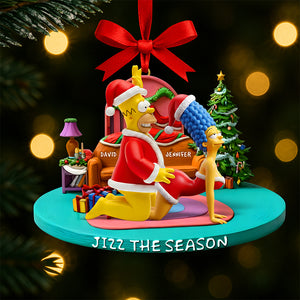 Mischievous Couple Fun Christmas Ornament – Personalized Gifts For Couple 02qhqn160925-Homacus