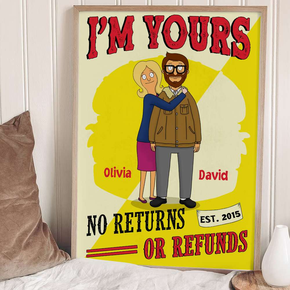 Personalized Gifts For Couple Canvas Print I'm Yours 01ACDT060225HG-Homacus