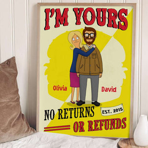 Personalized Gifts For Couple Canvas Print I'm Yours 01ACDT060225HG-Homacus