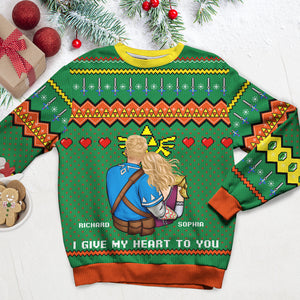 Personalized Christmas Gifts For Gamers Couple Ugly Sweater 01KAQN300924HH-Homacus