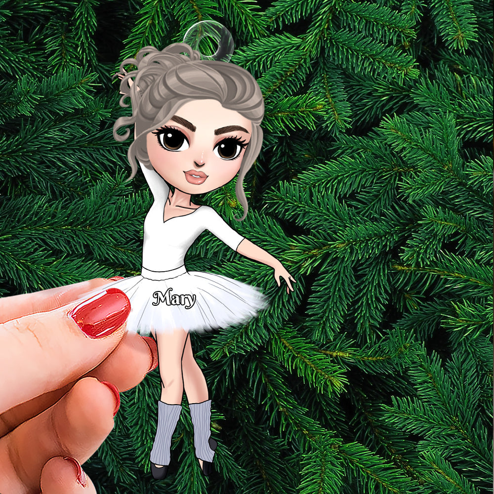 Ballet Girl Personalized Gifts For Ballerina Ornament Christmas 03ACTN161124HH-Homacus