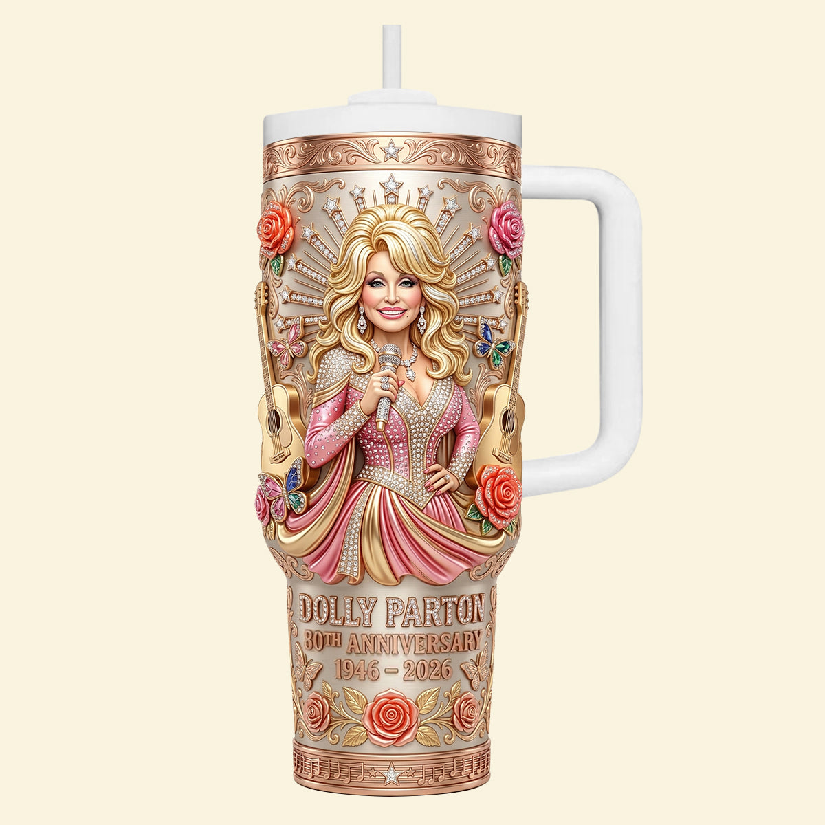 80 Years of Country Queen - Vintage Music Legend Tumbler, Personalized Gift 02NATN170326-Homacus