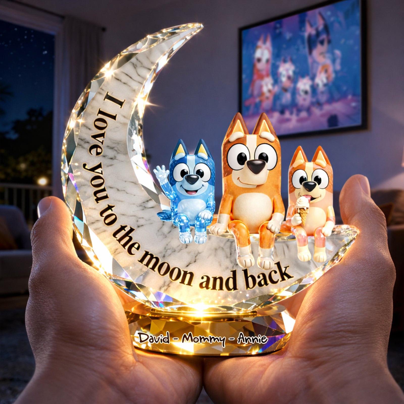 Under The Moonlight Acrylic Plaque - Personalized Gifts For Mom 06OHLU130226-Homacus