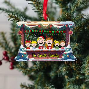 Personalized Christmas Gifts For Family Acrylic Ornament 01KAPU180924HG-Homacus