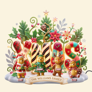 Lovely Xmas Family Light Box - Personalized Christmas Gifts For Family 05patn200826