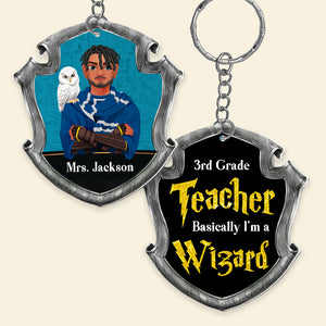 Personalized Gifts For Teacher Keychain Wizard Teacher 01HUDT180125PA-Homacus