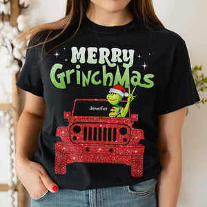 Personalized Gifts For Off-road Lovers, Glitter Shirt Grumpy Jolly Driver 02QHQN160924-Homacus