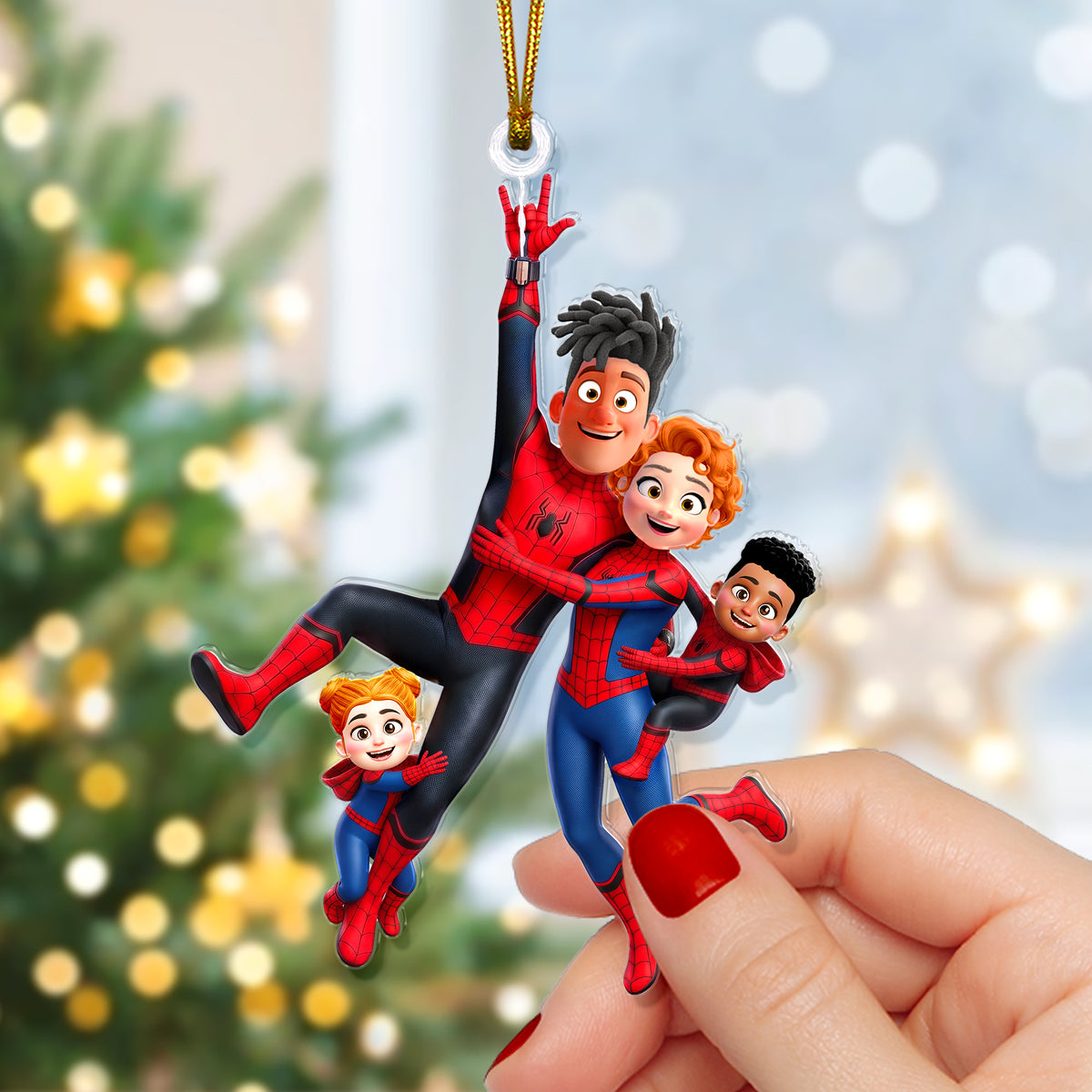 Hold On Joyful Family Acrylic Ornament - Personalized Gifts For Family 06qhqn210726-Homacus