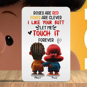 Personalized Gifts For Couple Cartoon Characters Aluminum Wallet Card 03OHLU161224-Homacus