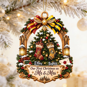 Our First Christmas Together Acrylic Ornament - Personalized Christmas Gifts For Couples 04todt221026-Homacus