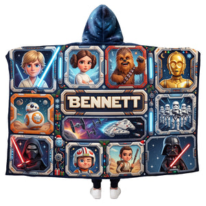 Space Adventure Squad Hood Blanket - Personalized Gift For Fantasy Lovers 02PATA261026-Homacus