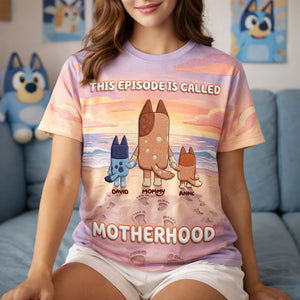 Cute Puppy Mom And Kids Shirt - Personalized Gifts For Mother's Day Shirt 02NALU040426-Homacus