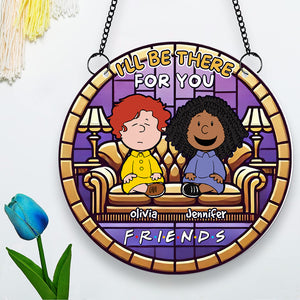 Personalized Gifts For Friend Stained Glass Besties Will Always Be There 01QHDT071224HH-Homacus