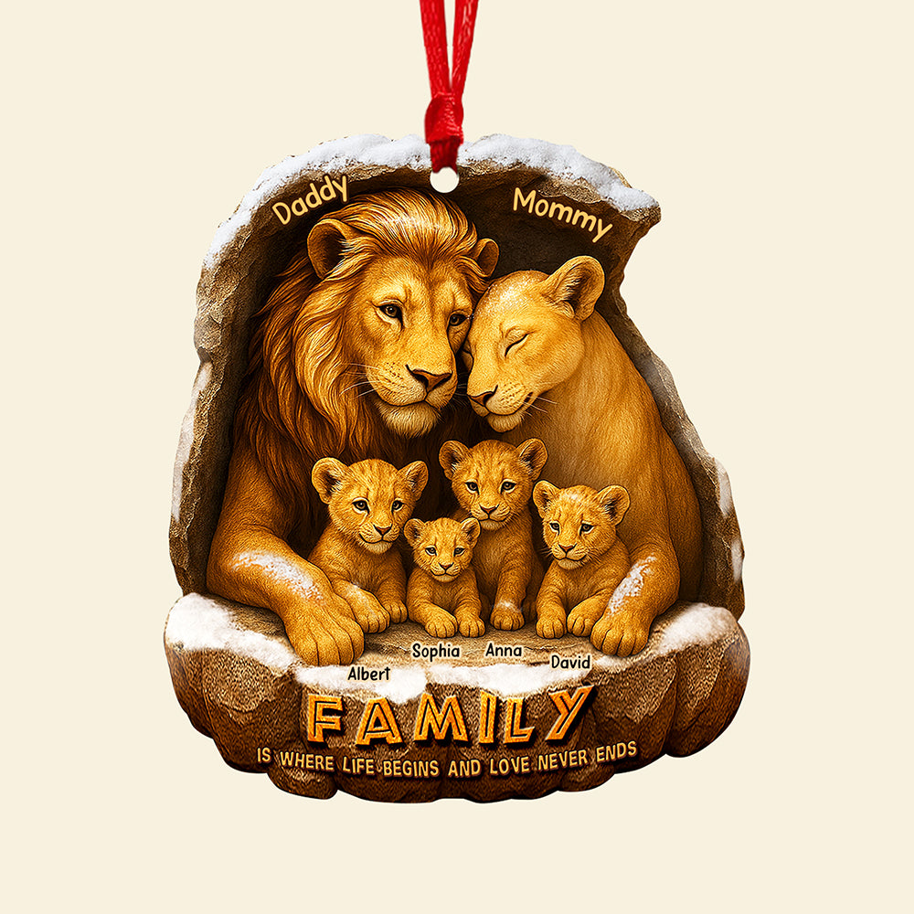 Majestic Family Christmas Ornament, Personalized Gifts For Family 02qhqn270825-Homacus