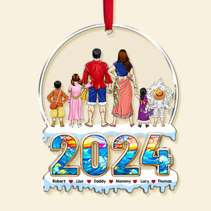 Personalized Gifts For Family Acrylic Ornament 01achu280924pa-Homacus