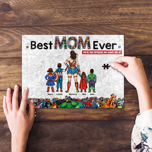 Personalized Gift For Mom Jigsaw Puzzle Best Mom Ever 01ACHU180325PA-Homacus