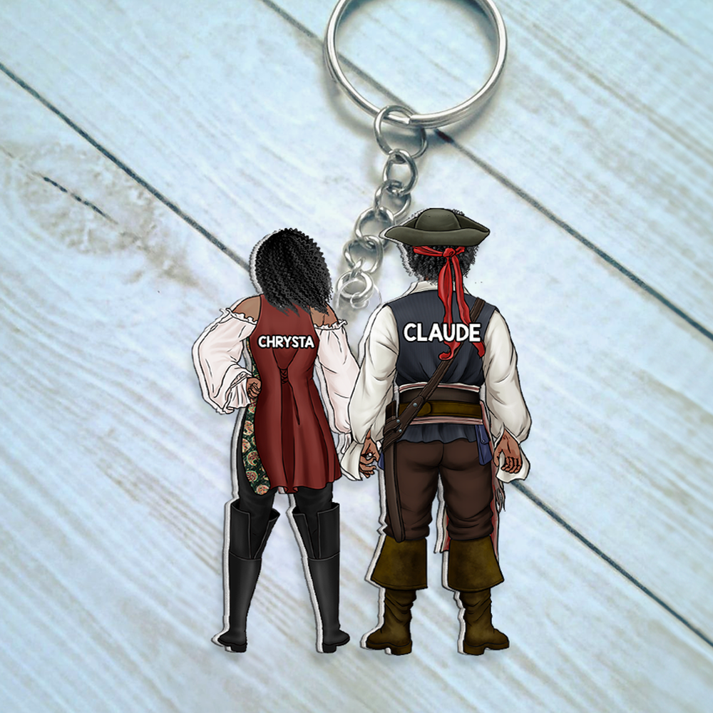 Personalized Gifts For Couple Keychain 13qhhu110125pa-Homacus