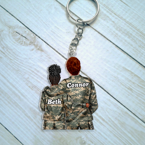 Personalized Gifts For Veteran Couple Keychain 073qhhu110125tm-Homacus