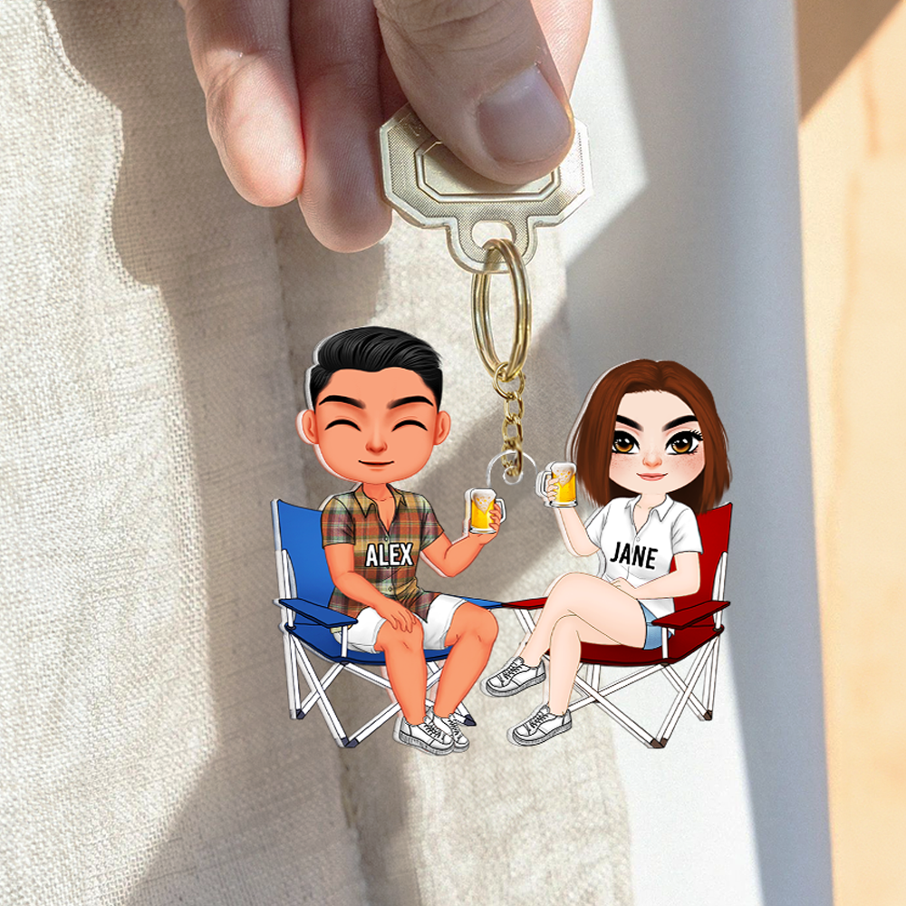 Personalized Gifts For Couple Keychain 08qhhu100125hh-Homacus