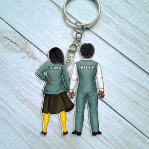 Personalized Gifts For Couple Keychain 14qhhu110125pa-Homacus