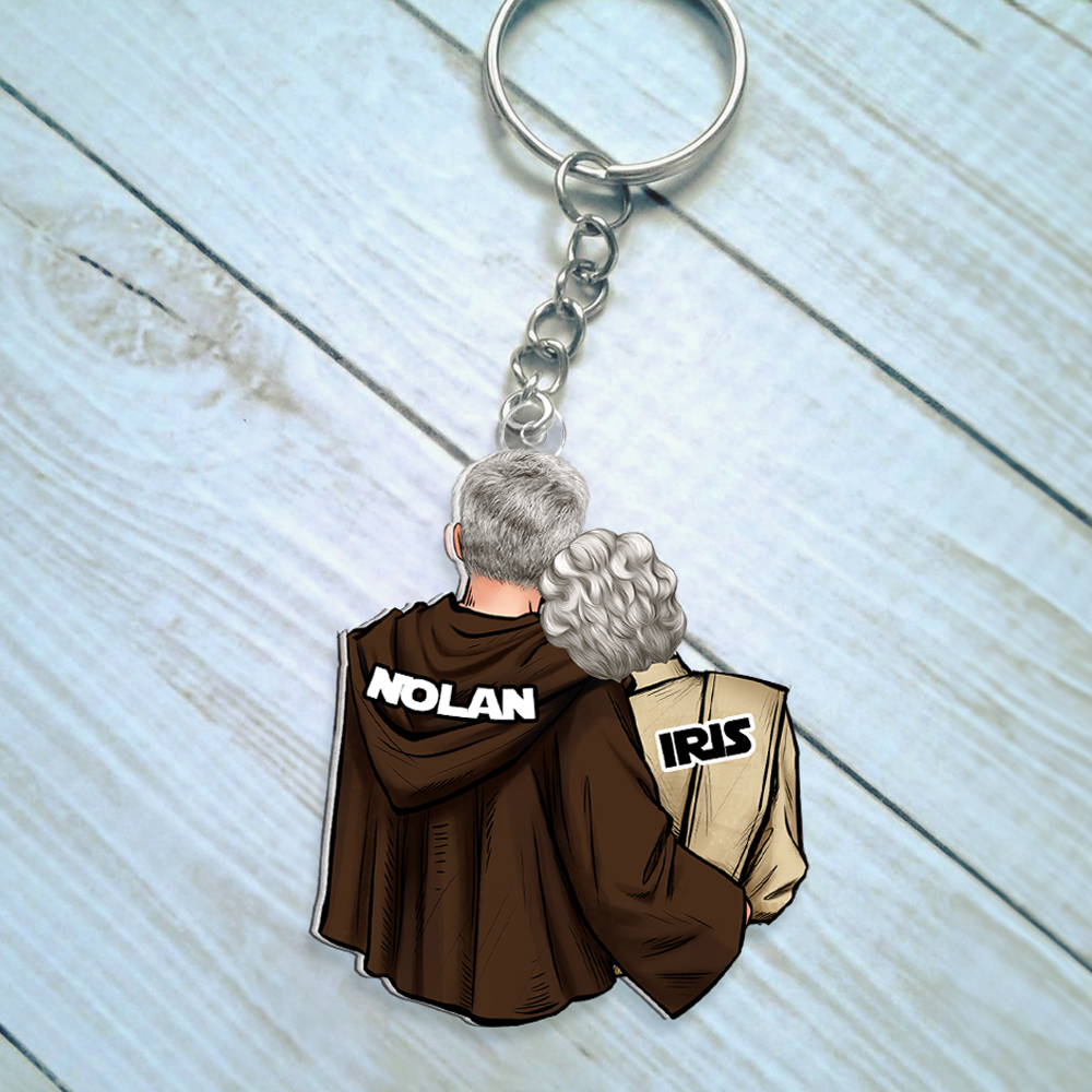 Personalized Gifts For Couple Keychain 09qhhu110125hh-Homacus