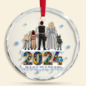 Galaxy Family Ornament - Personalized Gifts For Family-Homacus