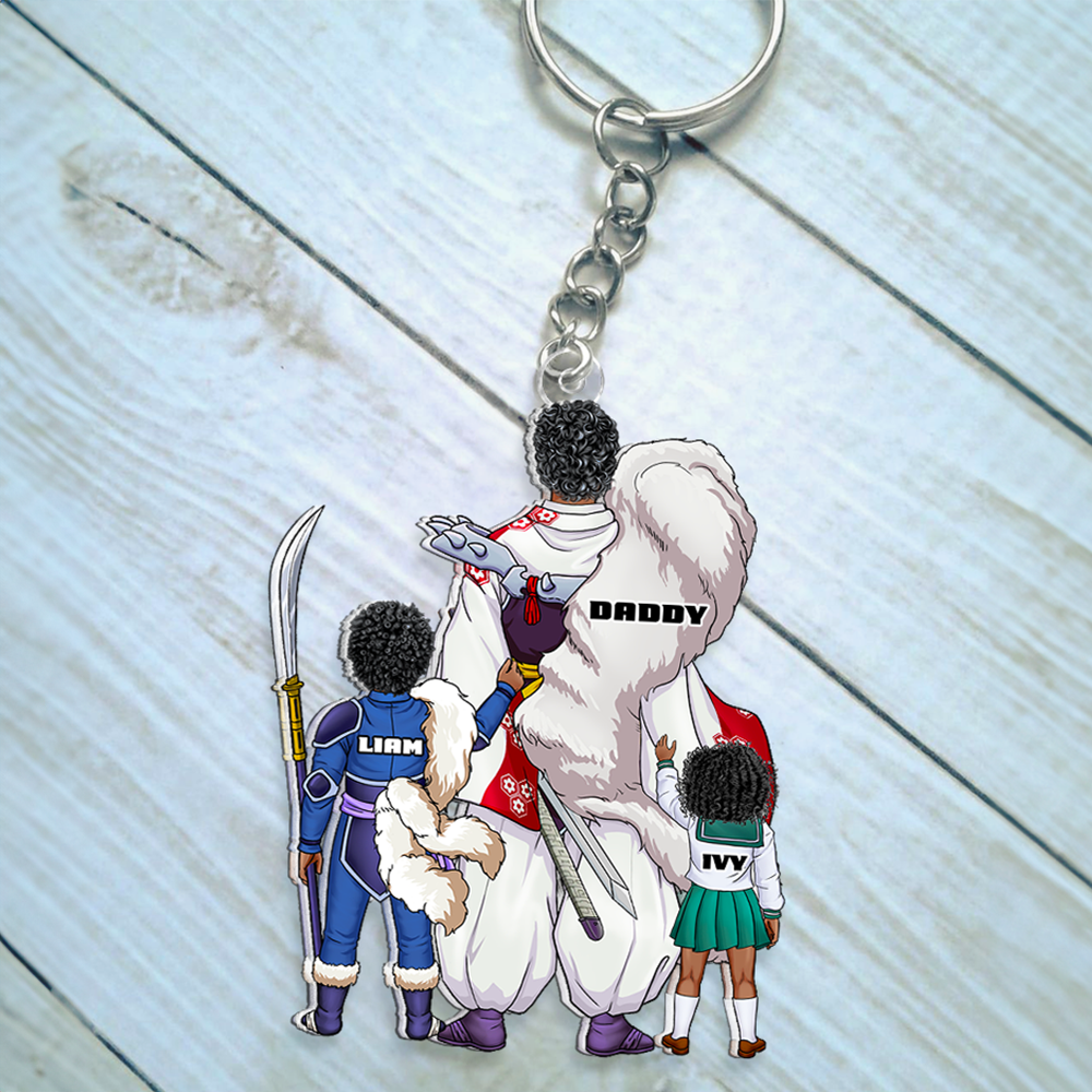Demon Dad Keychain - Personalized Gifts For Dad 10qhhu020525pa-Homacus
