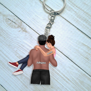 Personalized Gifts For Couple Keychain Couple Princess Carrying 15QHHU150125TM-Homacus