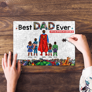 Personalized Gift For Dad Jigsaw Puzzle Best Dad Ever 02ACHU180325PA-Homacus