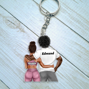 Personalized Gifts For Couple Gym Keychain 08QHHU110125TM-Homacus