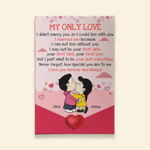 Personalized Gifts For Cartoon Lover Canvas Poster Couple Valentine 04XQMH051224HG-Homacus