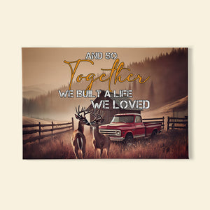 Gifts For Couple Canvas Print Deer Couple 03OHMH111224-Homacus