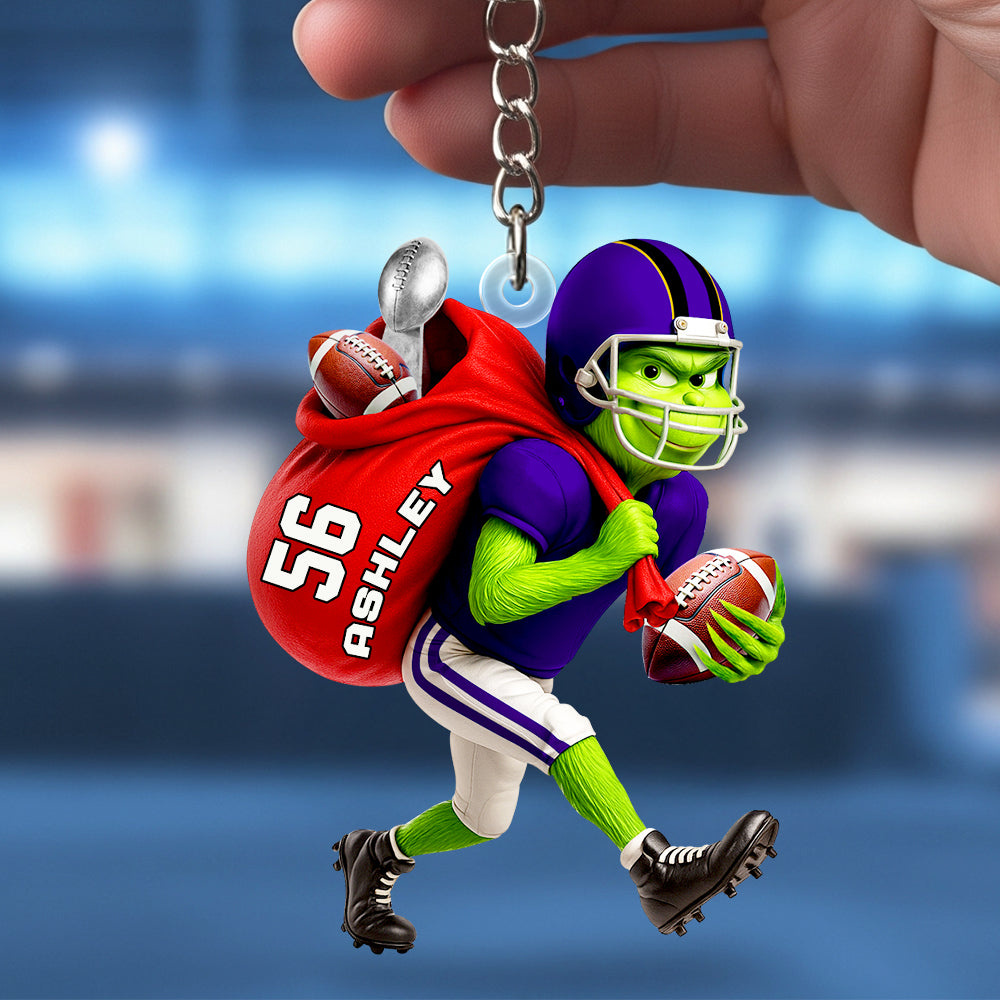Football Thief Keychain Personalized Gifts For Football Lovers 01HUDT100725-Homacus