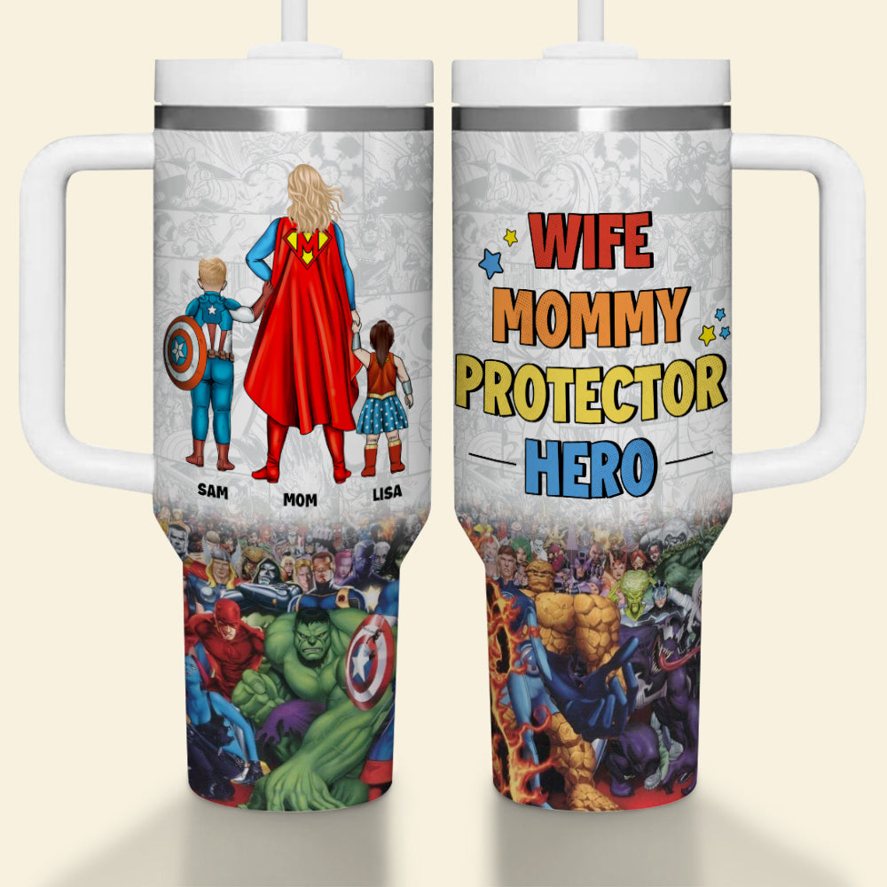 Hero Dad Tumbler Personalized Gifts For Father's Day 04HUMH090424PA-Homacus