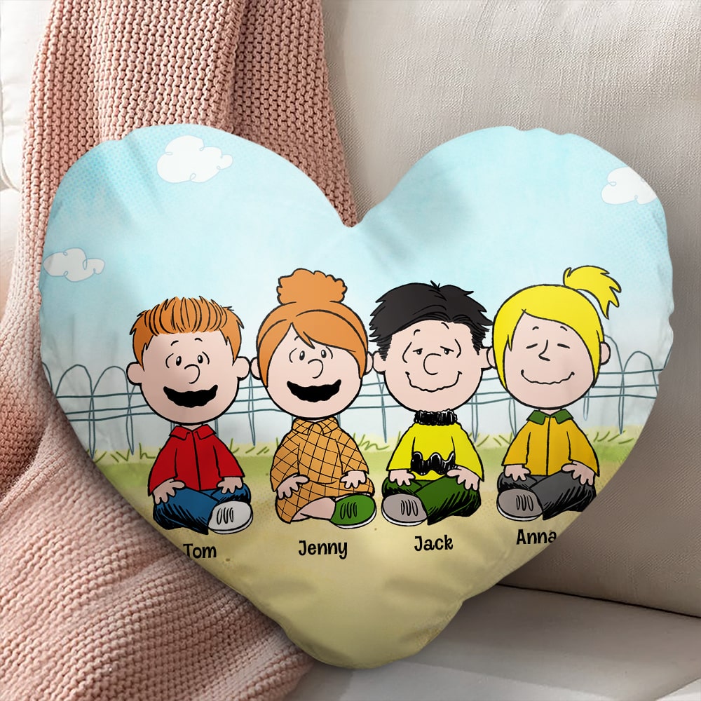 Personalized Gifts For Grandma Heart-Shaped Pillow 02httn200324hh-Homacus