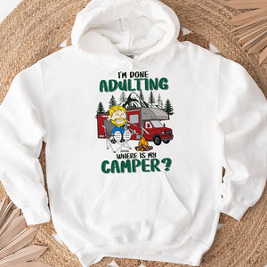 Personalized Gifts For Campers Shirt, Wanderlust Escape From Adulting 02qhtn160125pa-Homacus