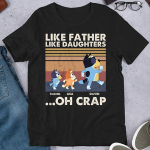 Personalized Gifts For Dad Shirt Like Father Like Daughters/Sons 03NAHN300522 Father's Day Gifts-Homacus