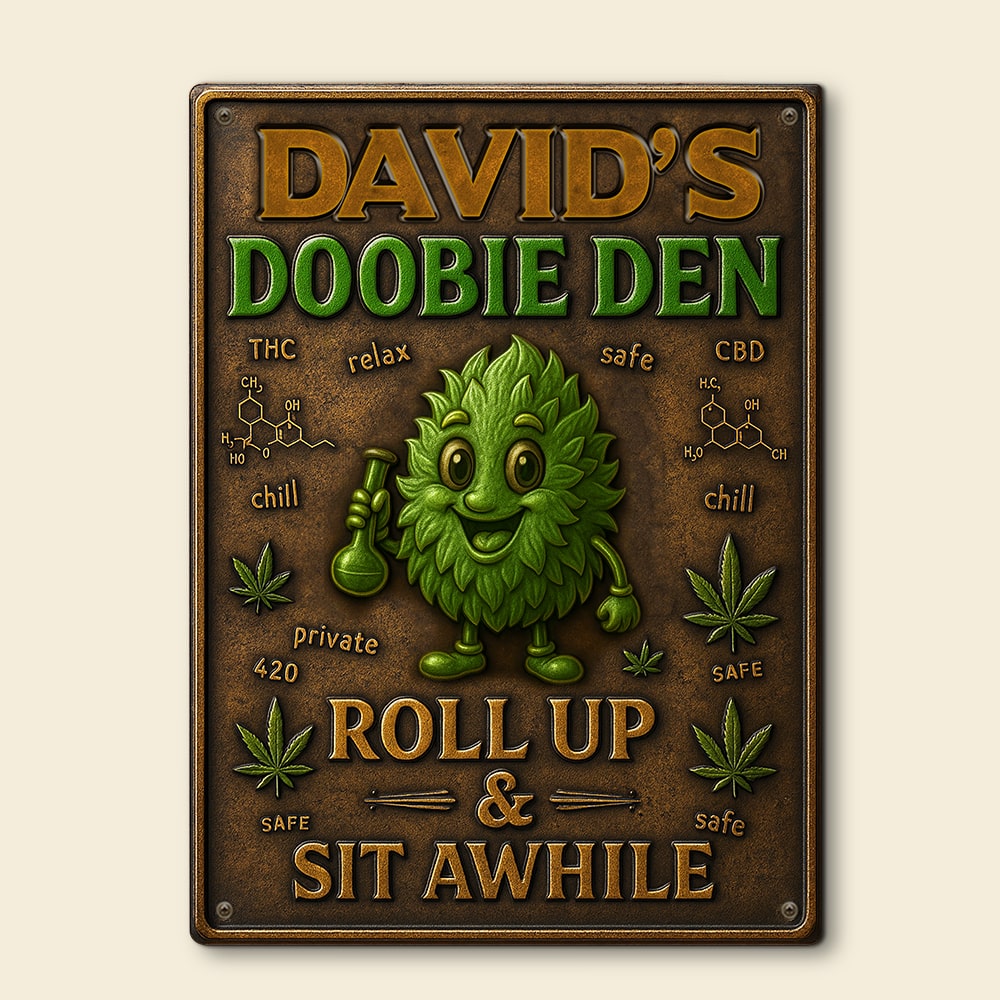 Green Stuff Metal Sign - Personalized Gifts For Smokers 02totn290525-Homacus